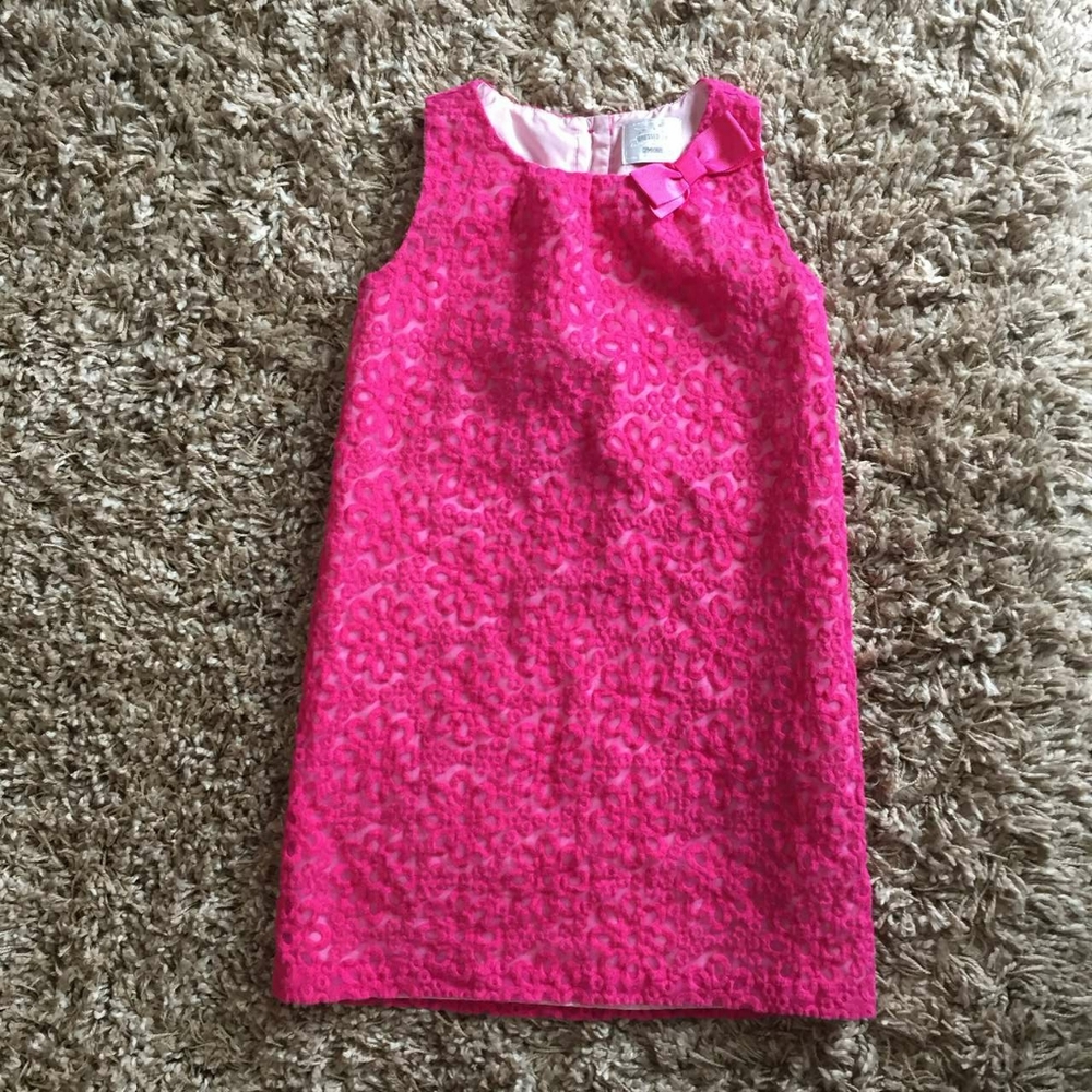 Pink Dress with Floral Details